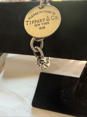 Tiffany & Co. Sterling Silver Round Disc Charm Bracelet